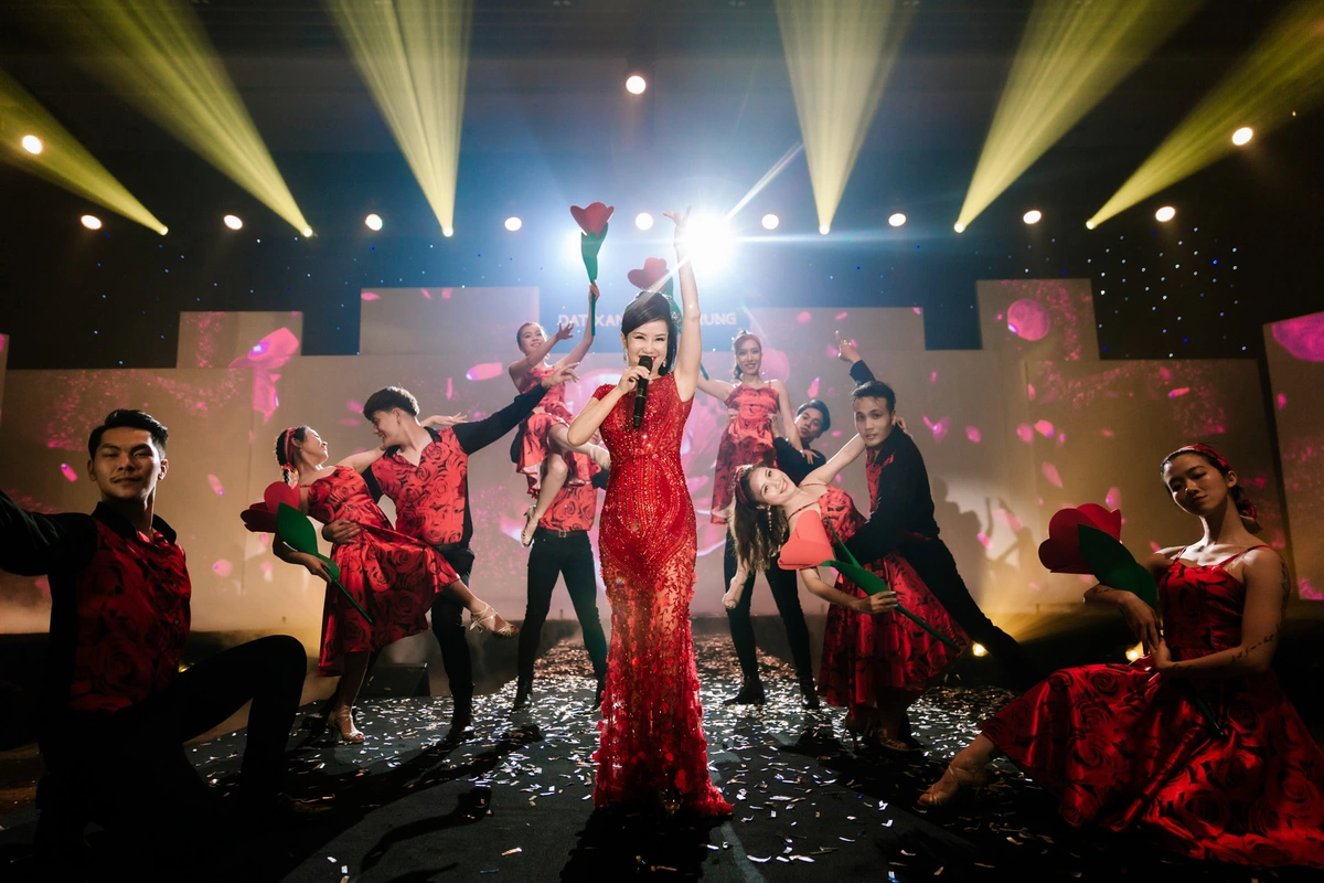 Diva Hồng Nhung xuất hiện tại lễ kỷ niệm 10 năm Đất Xanh Miền Trung