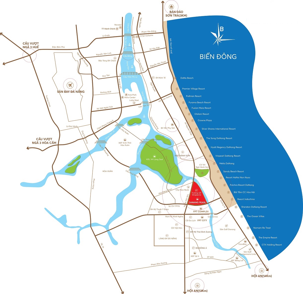 Location of Regal Complex Da Nang Apartments