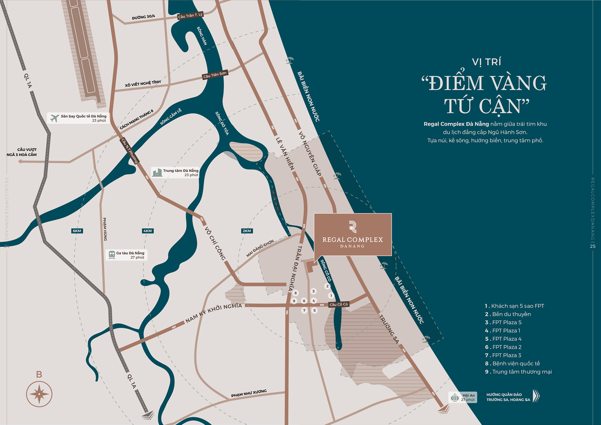 Vị trí căn hộ Regal Complex Đà Nẵng nằm ở đâu