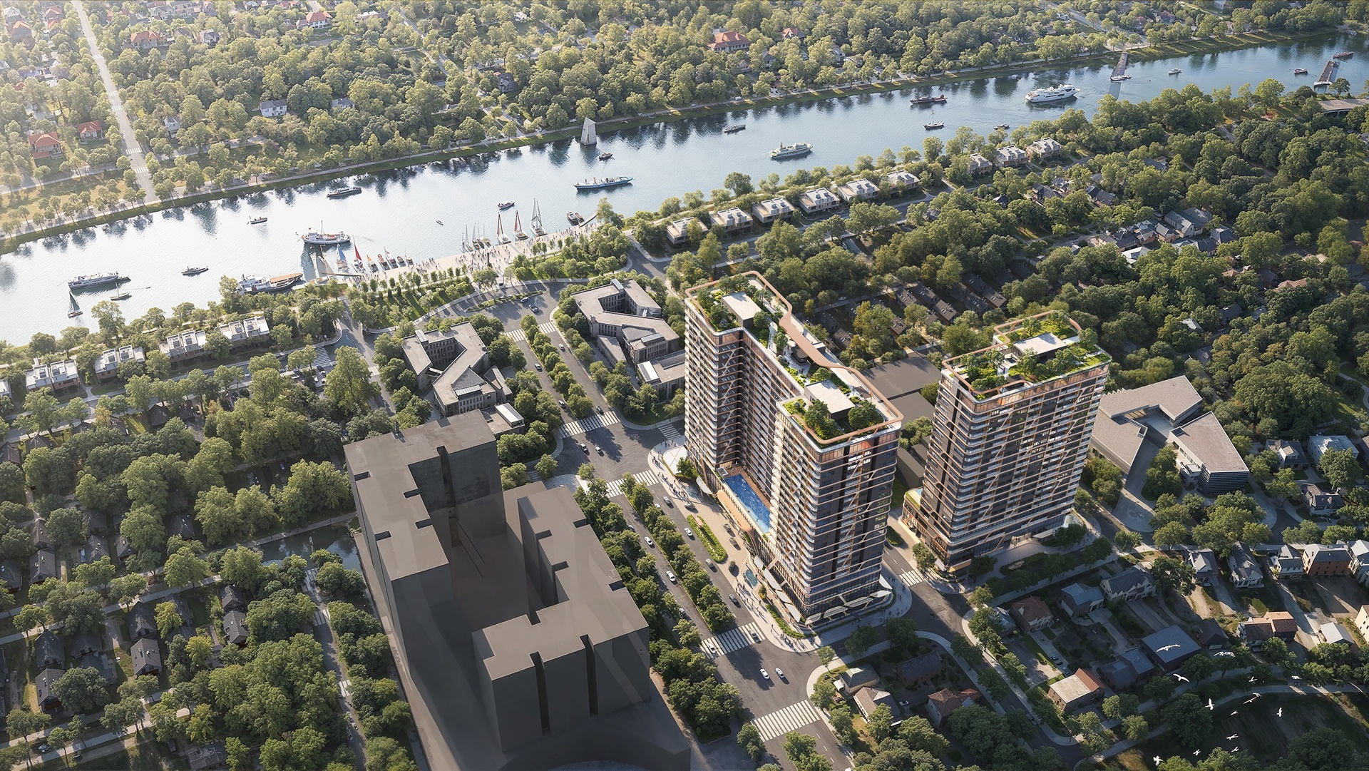 Phối cảnh từ trên cao căn hộ Regal Complex