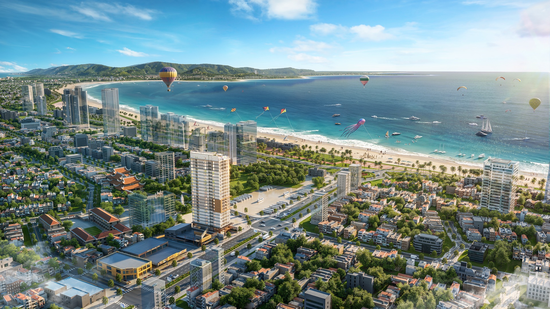 Phối cảnh VIew Biển Mỹ Khê Futa Kim An Residence Đà Nẵng